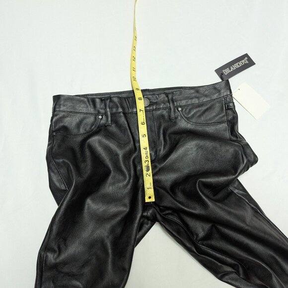 NWT Blank NYC Size 26 Black Pleather Skinny Pants - Picture 15 of 16